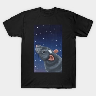 Grey Essex Rat Stargazing T-Shirt